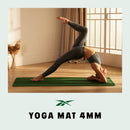 Reebok Yogamåtte - 4mm - Dark Green